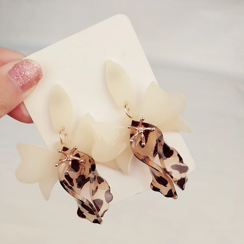 GuanLong Trendy Long Acrylic Acetic Flower Drop Earring for Women Fashion Jewelry Big Resin Metal Dangle Earrings 2019 Brincos (1)