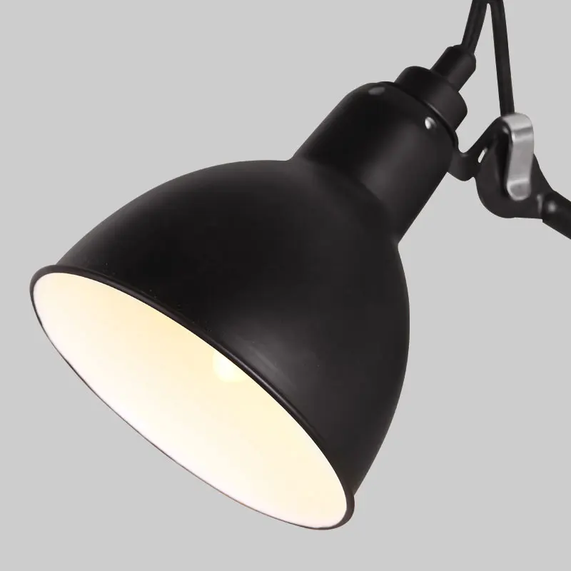 Retro loft wall lamp vintage adjust arm iron lighting fixture bedroom bedside living room study cafe dining room lamp bra sconce
