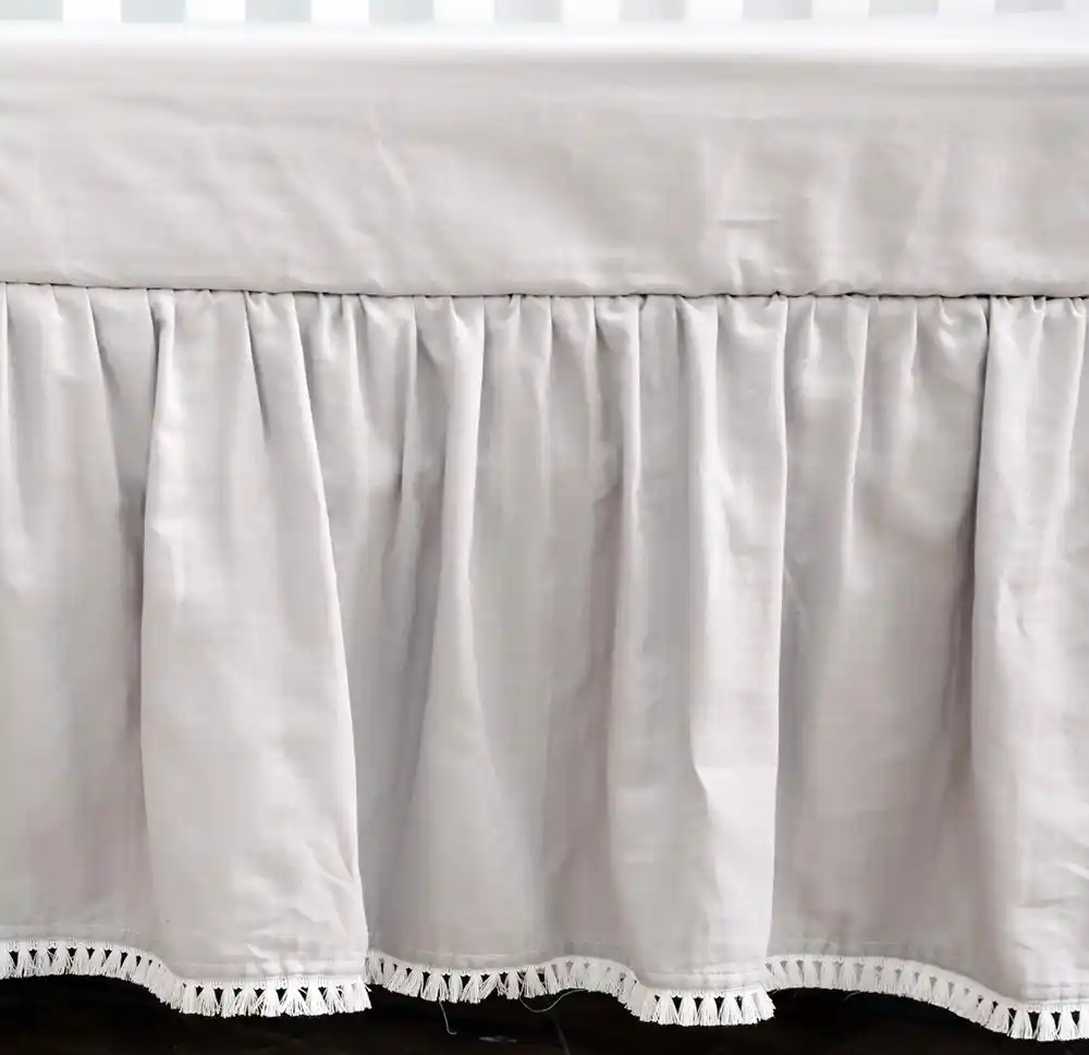 baby crib dust ruffle
