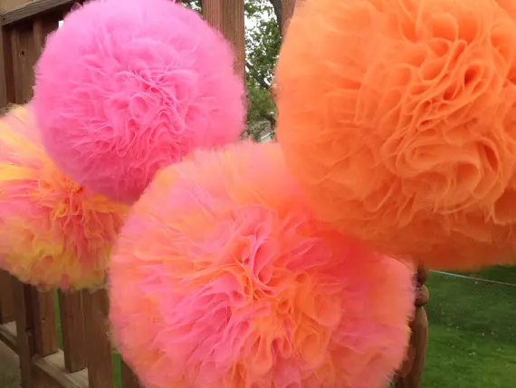 tulle pom pom diy tulle pom pom diy