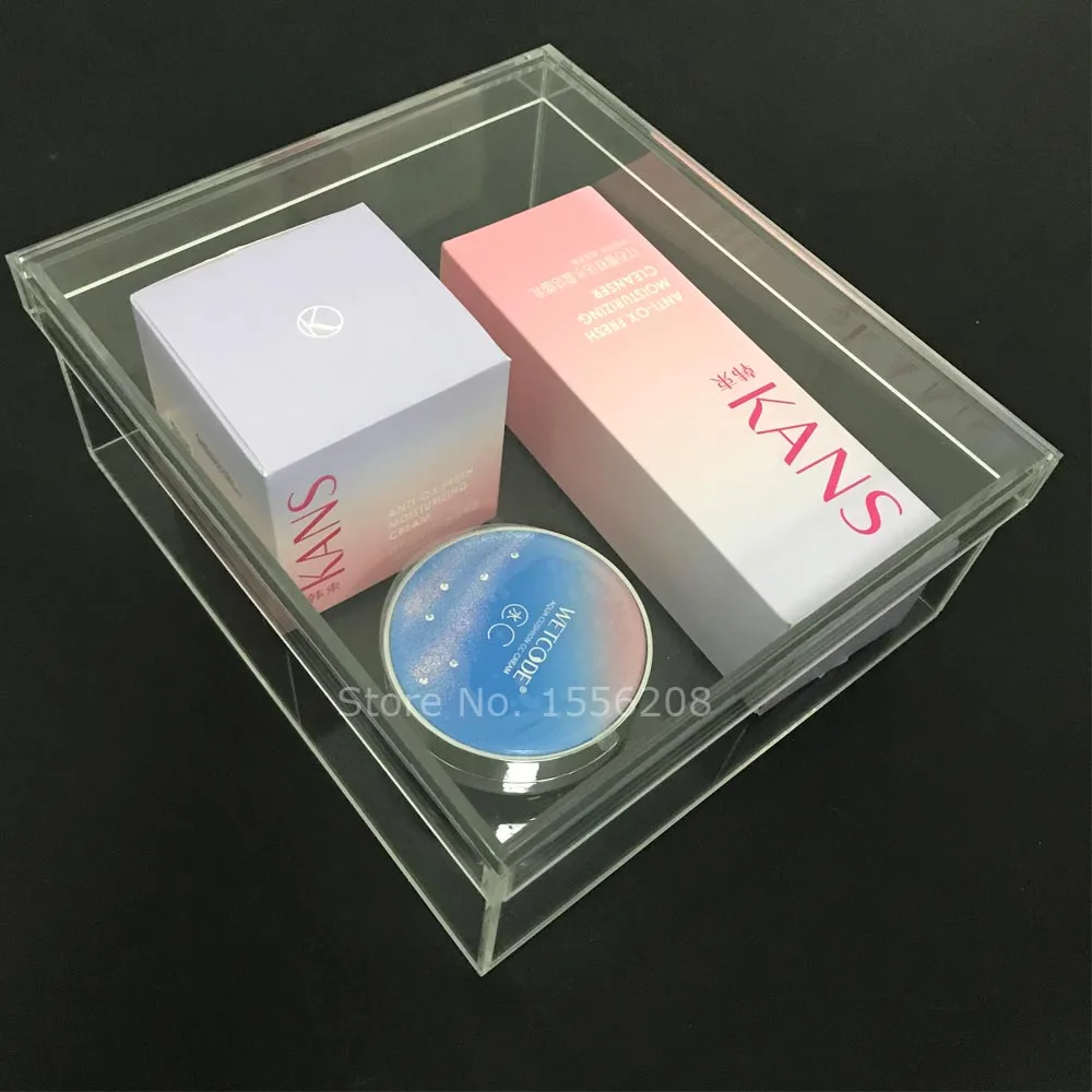 

Acrylic Cosmetic Display Box Makeup Organizer Holder Dustproof