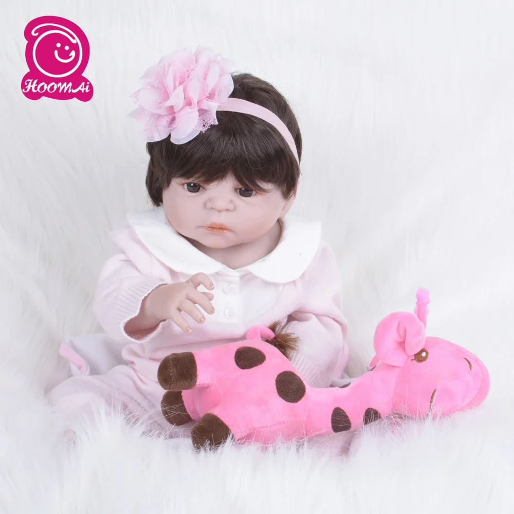 

22" 55CM High Quality New Arrival Reborn Baby Dolls Full Silicone Vinyl Reborn Baby Dolls Toy Realistic girl Kids Birthday Gift