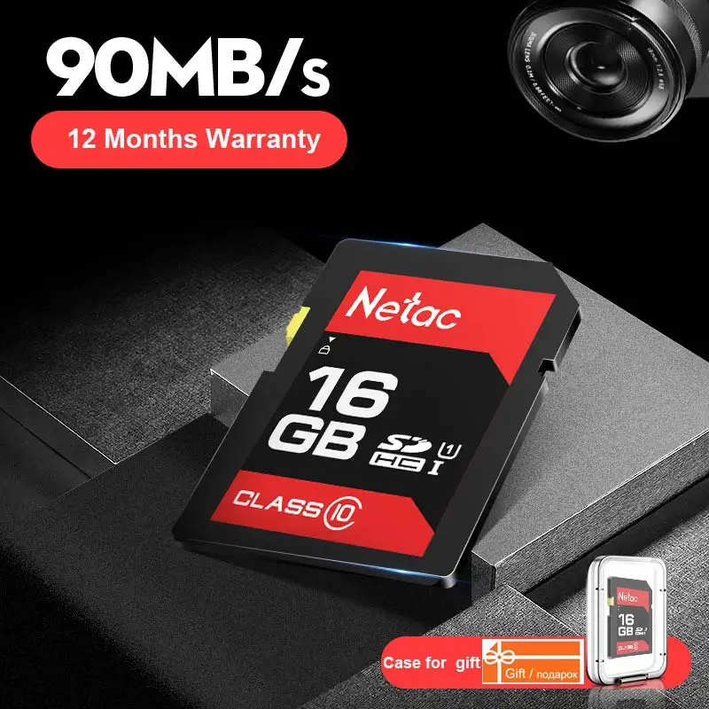 Netac SD Card 16GB Memory Card High Speed Up to 90MBs Full HD 4K DJ Music Dropshipping carte sd 16gb for Digital DSLR Camera (4)