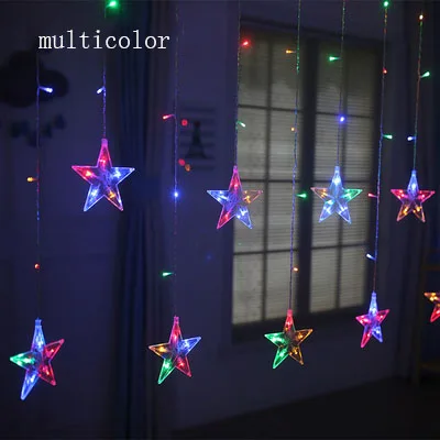 led icicle lights xmas christmas lights for decoration 4m 96 led ac 2m led christmas light ac220v eu romantic fairy star led curtain star string lights for holiday