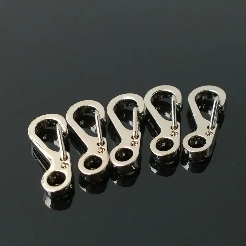 

5Pcs/set Mini Hang Buckle Survival Outdoor Quickdraw Key Chain Aluminium Coppery