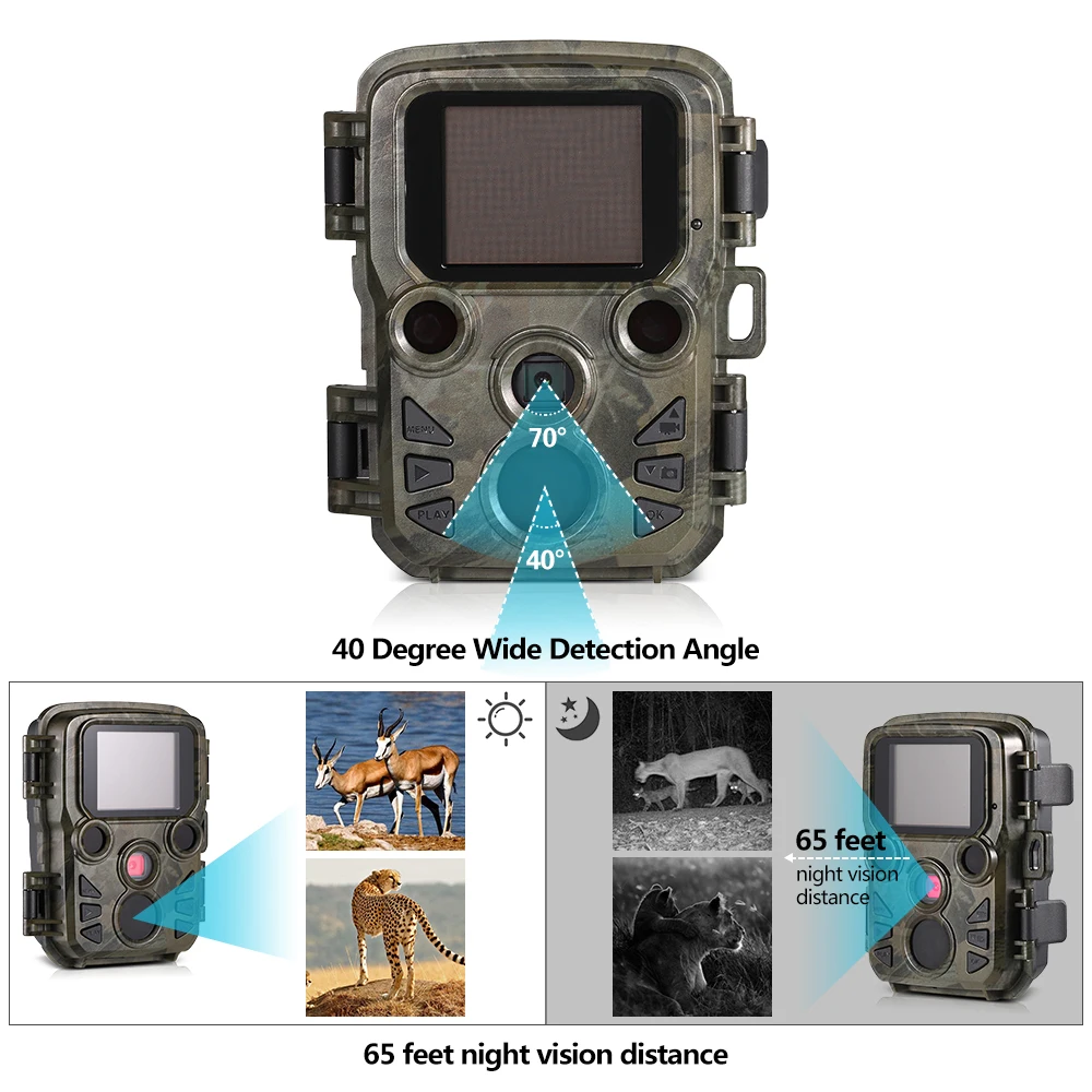 1080p good quality IP66 outdoor H501 photo traps camera chasse wildlife camera scouting camera Digital night vision for hunting  (23)