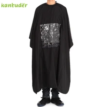 Kanbuder квадратный прозрачный черный режущий волос Водонепроницаемая Ткань Салон Парикмахерская плащ для парикмахерской Парикмахерская 1 шт