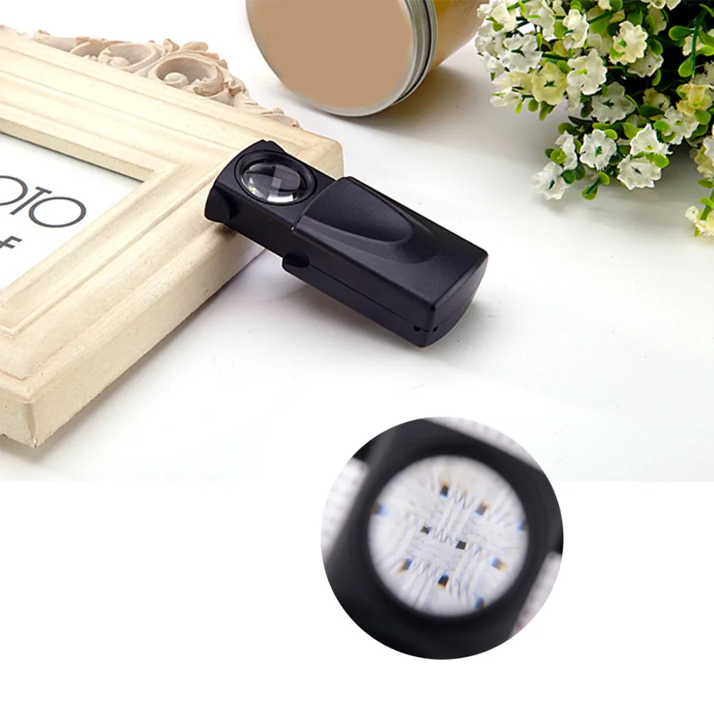 

Magnifier Glass Folding Eye Loupe Lens Loupe With LED Light For Jewelry Watch Repair Tools Portable