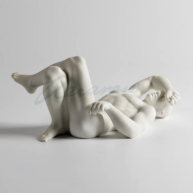 

Veroni Decoration Ceramics Reduction Burning Simple Modern Naked Male Sculpture Birthday Gift Articles Home Statue