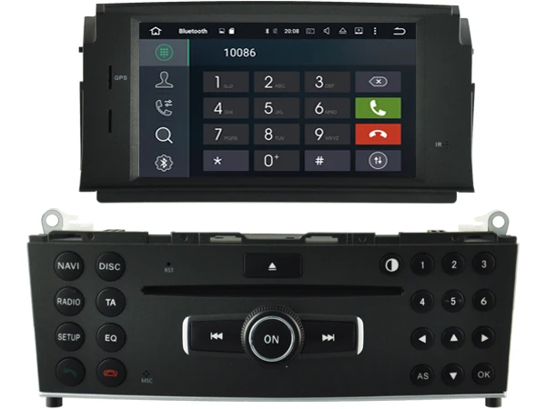 Best Android 8.1.0 2GB ram car dvd Audio player FOR Mercedes Benz C200 C180 W204 2007-2010 auto head unit tape recorder 3G BT WIFI 4