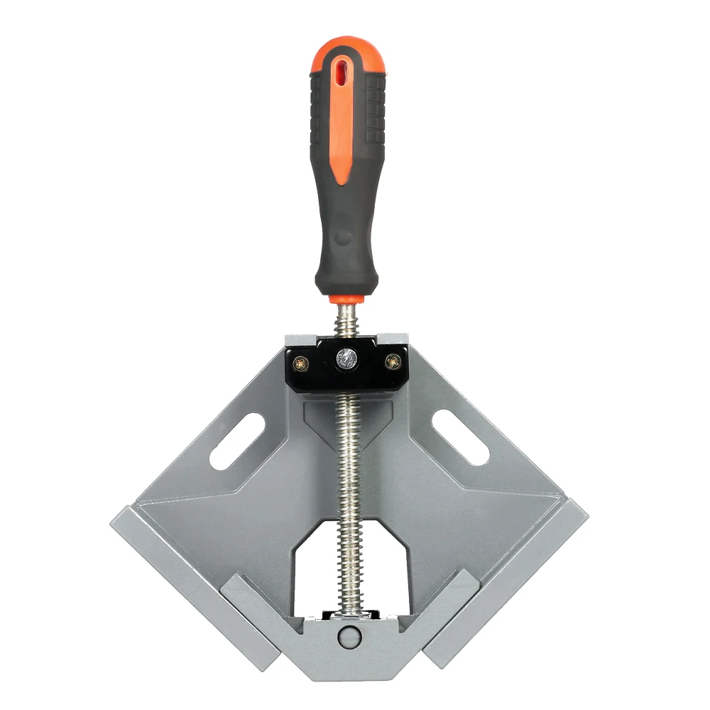 

KKMOON 90 Degree Corner Right Angle Vice Welding Woodworking Clamps at Right Angle Carbide Vise-Single Hand