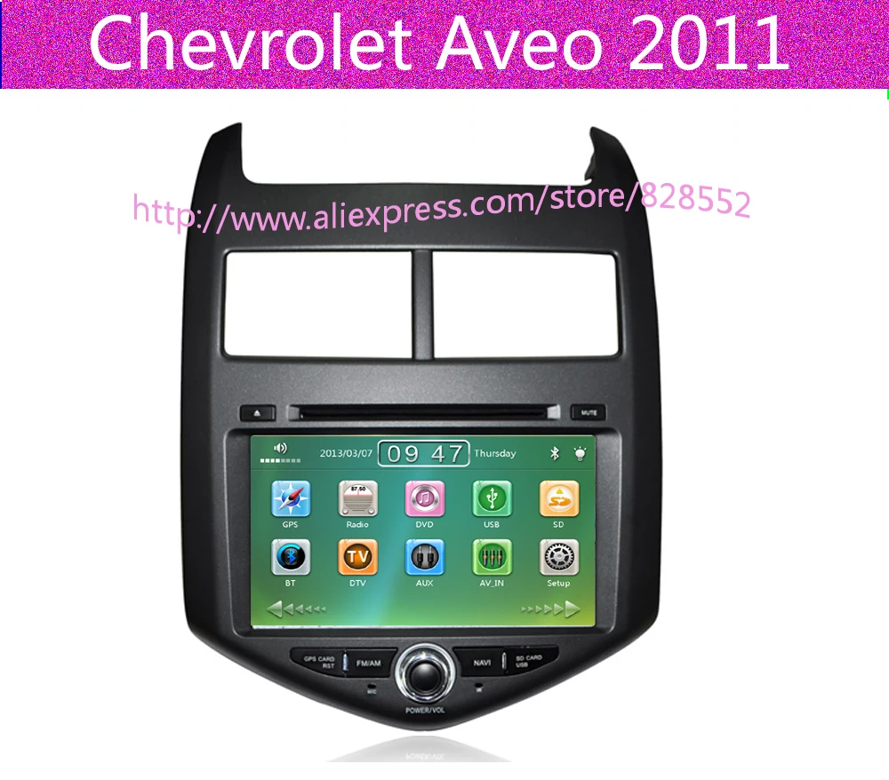 Бесплатная доставка автомобильный радиоприемник 8 дюймов Dvd плеер для Chevrolet Aveo 2011