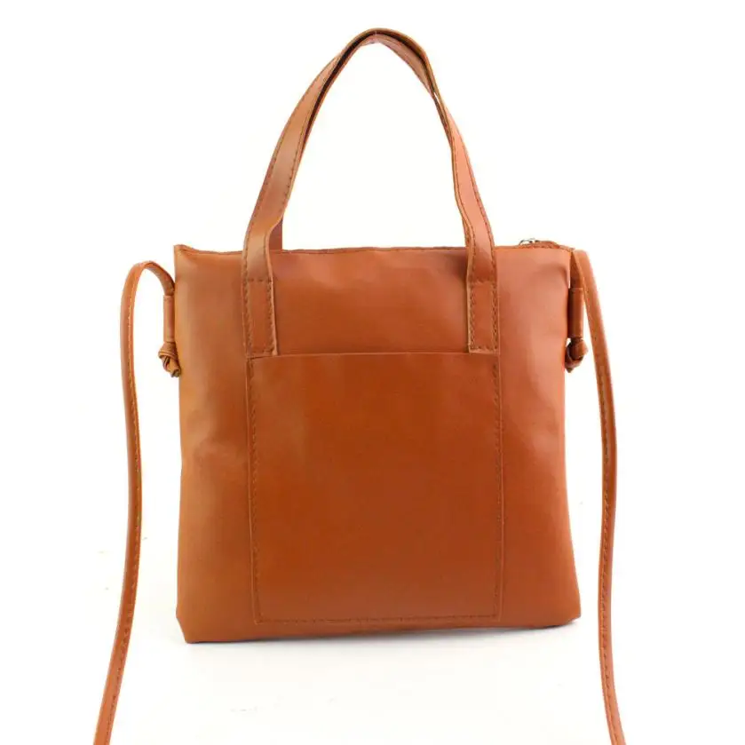 ISHOWTIENDA Роскошная Брендовая женская сумка на плечо, женская модная однотонная большая сумка, дамская сумочка, минималистичный стиль, Сумочка# ce - Цвет: Brown
