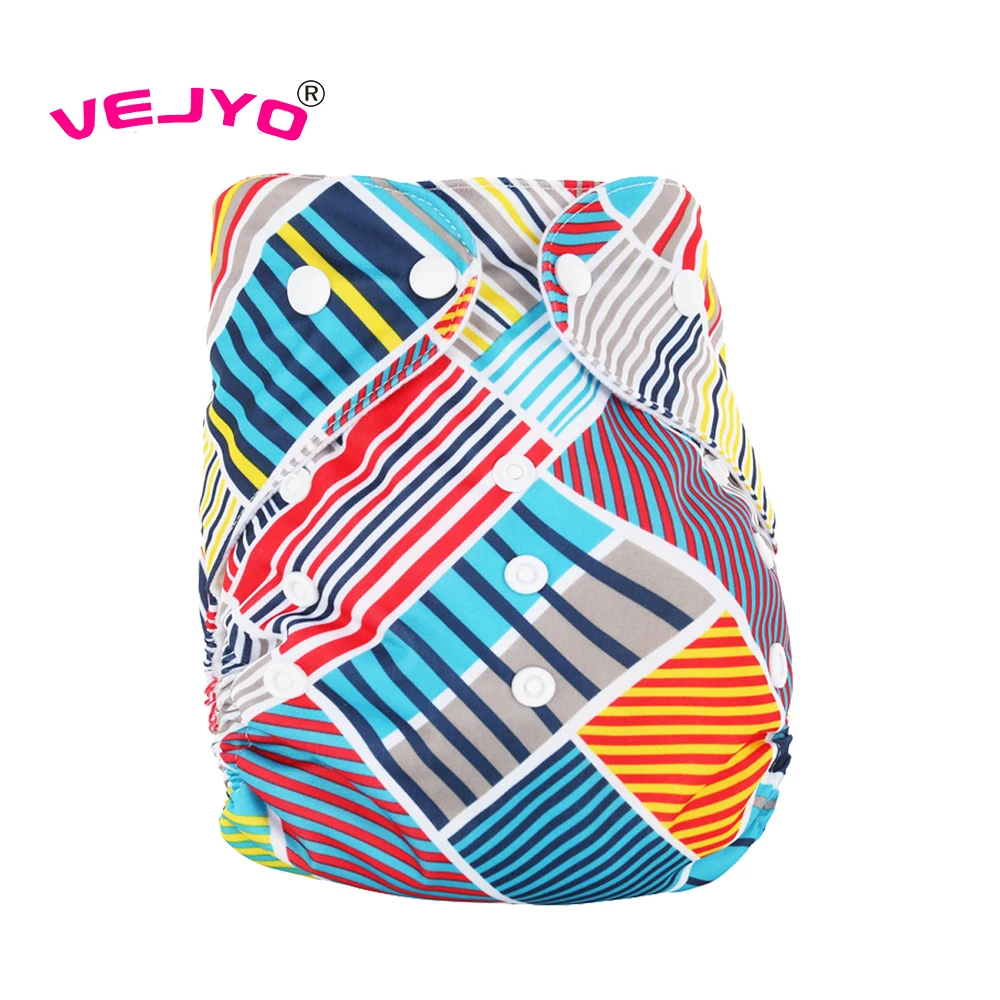 

Newborn Washable Cloth Diaper Cover AIO PUL Fabric Waterproof Reusable Baby Nappies Diapers Adjustable Size Fit 3 to 15KGS