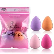 4 шт. Pro Макияж Блендер основа для макияжа лица слоеного Multi Форма губки воды косметический блендер тональная пудра гладкой спонж для нанесения макияжа