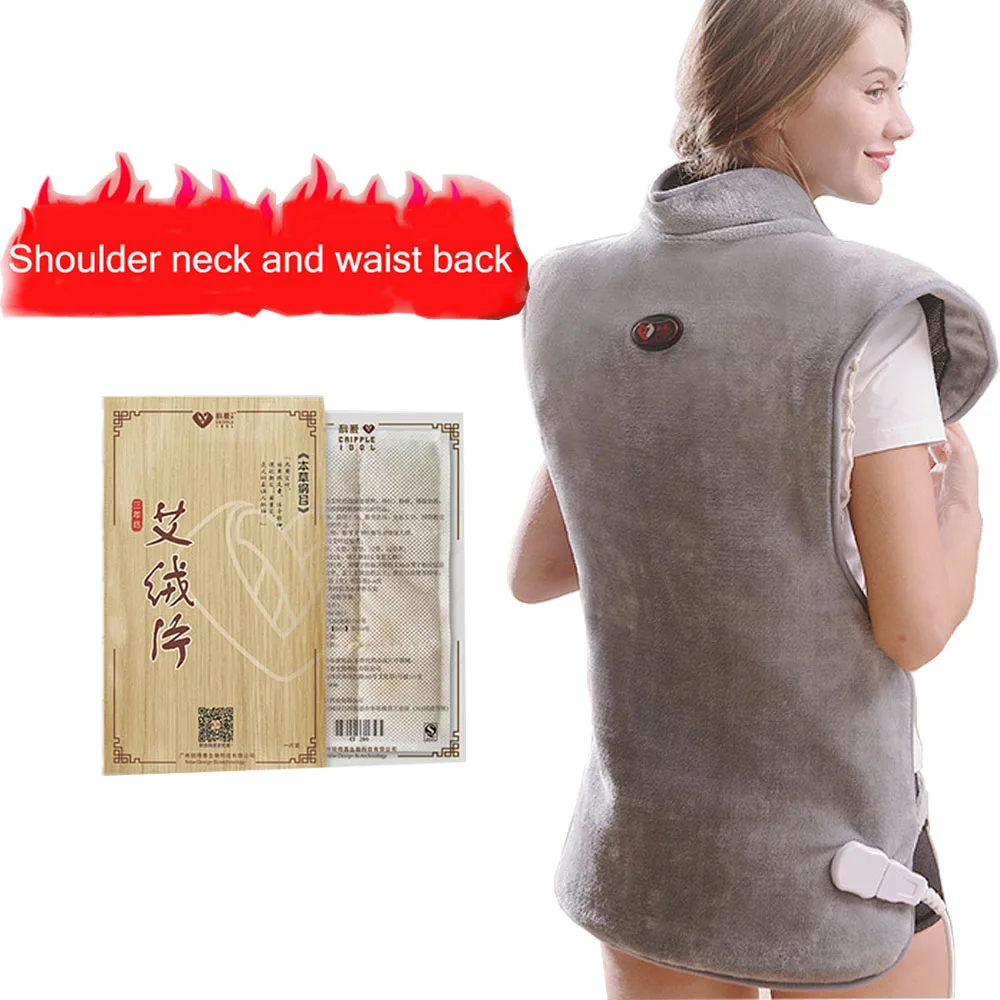 

Electric Heating moxibustion shawl Far Infrared Physiotherapy Vest Back Support Heating Pad Suitable for Back Pain relief Care