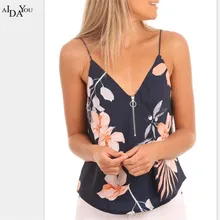 AIDAYOU Топы Для женщин Лифчики с подкладкой с принтом на лето, топы для пляжные нижнее бельё для девочек, кофточки, жилеты сексуальные свободные платья Casual Tanks ouc2371