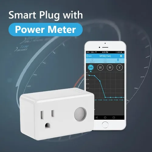 SP3-US Metering 2-Pack US BroadLink умная розетка SP3 SP3S, умный дом автоматизация Wi-Fi вилка, Google домашняя вилка пульт дистанционного управления розетка - Цвет: SP3-US Metering