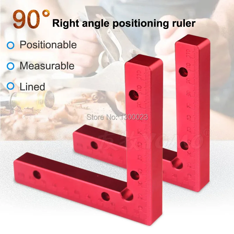 

Aluminum Square Right Angle 90 Degree L-shaped Auxiliary Fixture Positioning Panel Fixing Clip Woodworking Carpenter Tools