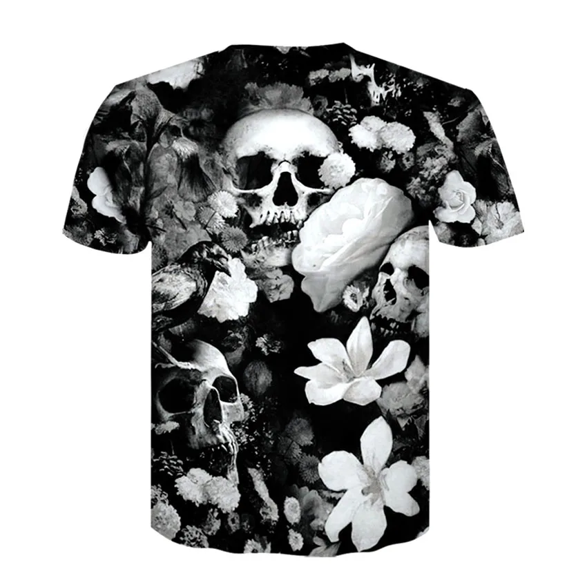 DEWIN Du Thunder Skull Футболка мужская женская хип-хоп летняя футболка Camisa Masculina женская футболка унисекс футболка harajuku