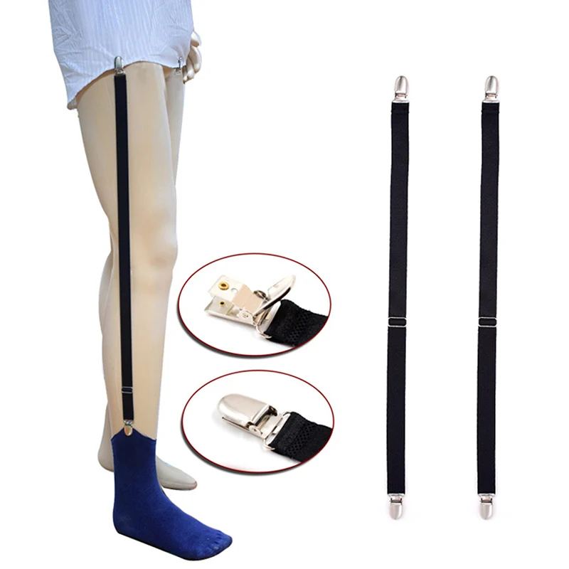 Business Men Suspenders Gentleman Shirt Holder Elastic Shirt Stays