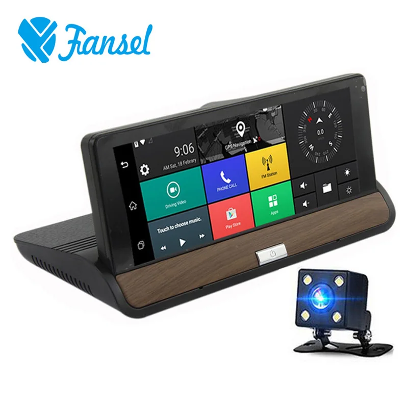 

Car Dash Camera GPS Navigation Android 5.0 3G WIFI Full HD 1080P Video Recorders Dual Lens Car DVR Bluetooth Dashboard Camera