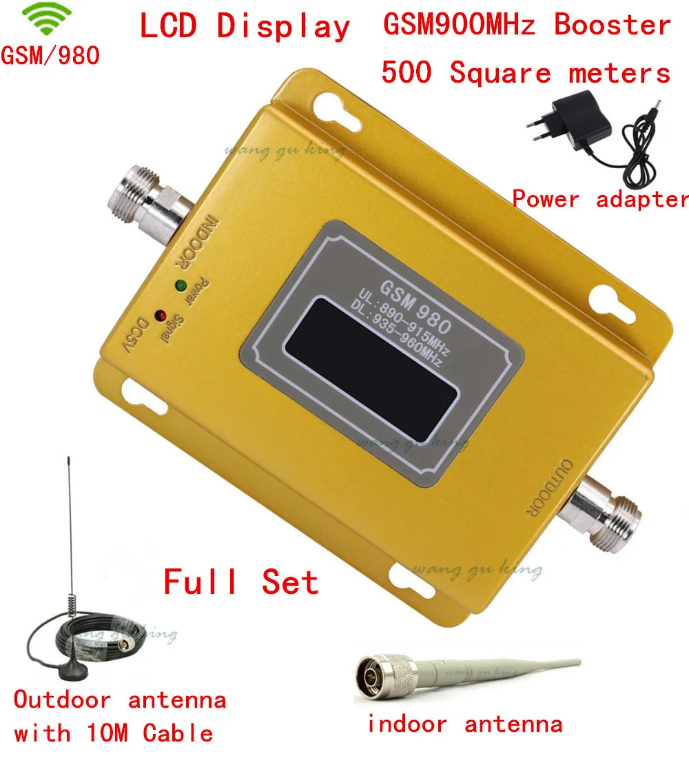 

LCD Display ! GSM 900MHZ GSM 980 Wireless Mobile Phone Signal Repeater Booster ,Cell Phone Signal Amplifier kit with antenna