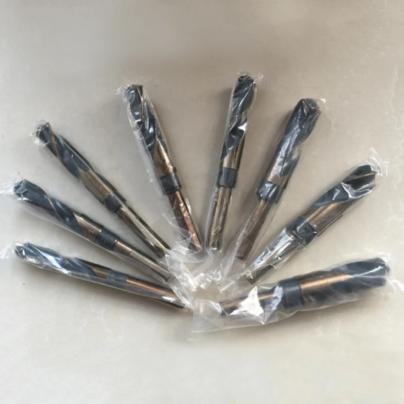 DWZ 8Pcs Lathe Reduced Shank HSS Bench Twist Drill Bit Set CNC Metric 14-25.5mm