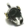 Men 316L Stainless Steel Cool Punk Gothic Golden Crown King Skull Newest Pendant 4