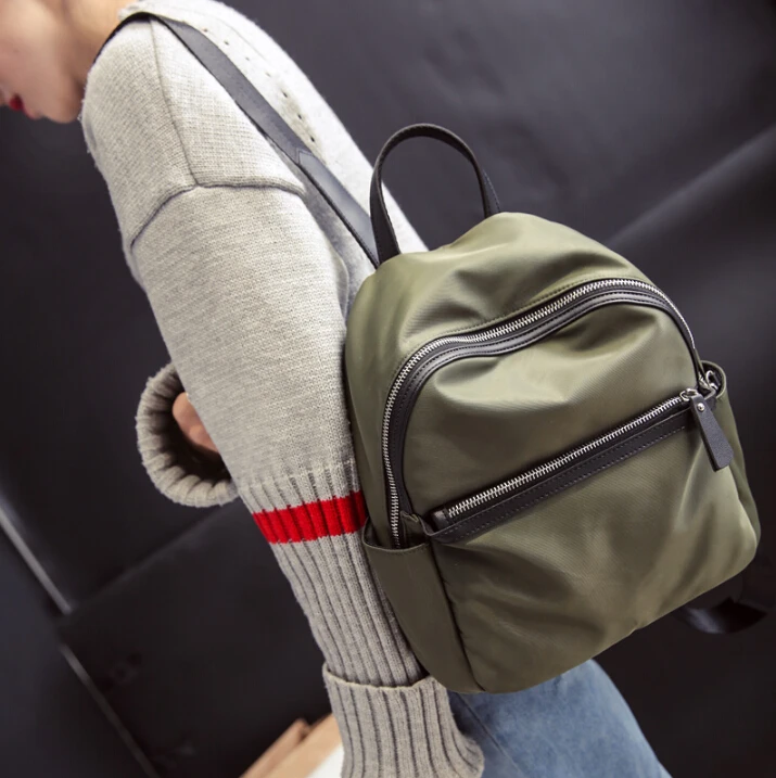 

Fashion women girl cute oxford cloth backpack simple student school bag backpack for travel simple style QINGY7