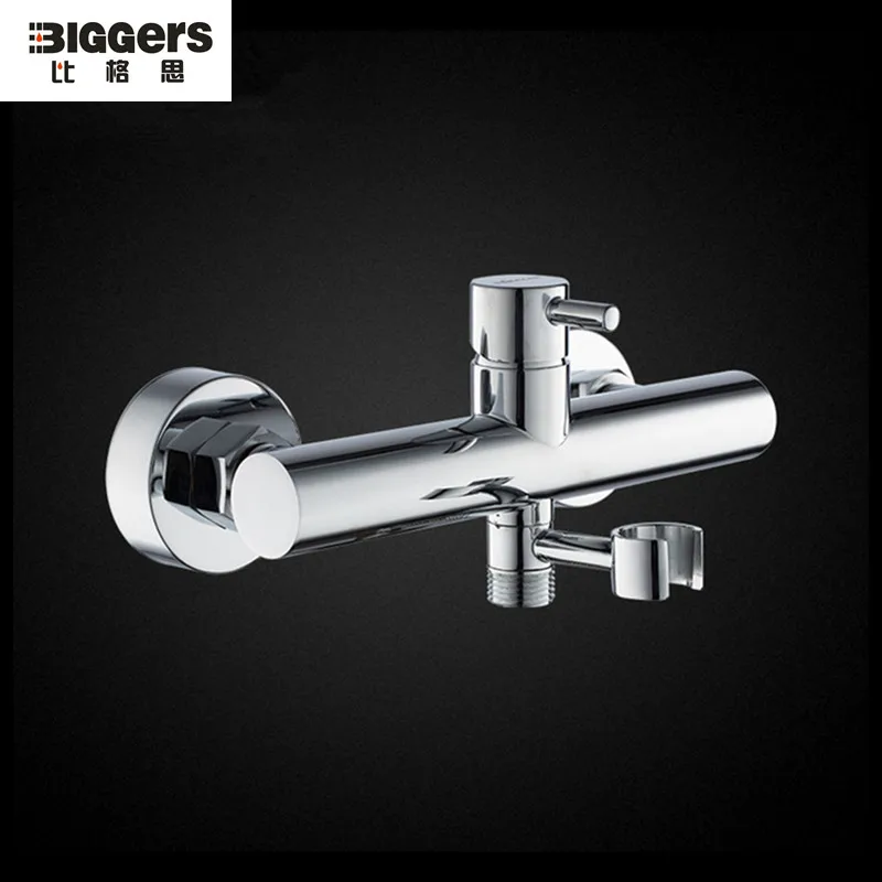 

Free shipping 1/2" Chrome finish wall mounted copper bidets faucet with bidet shower bracket support cold and hot water mixer