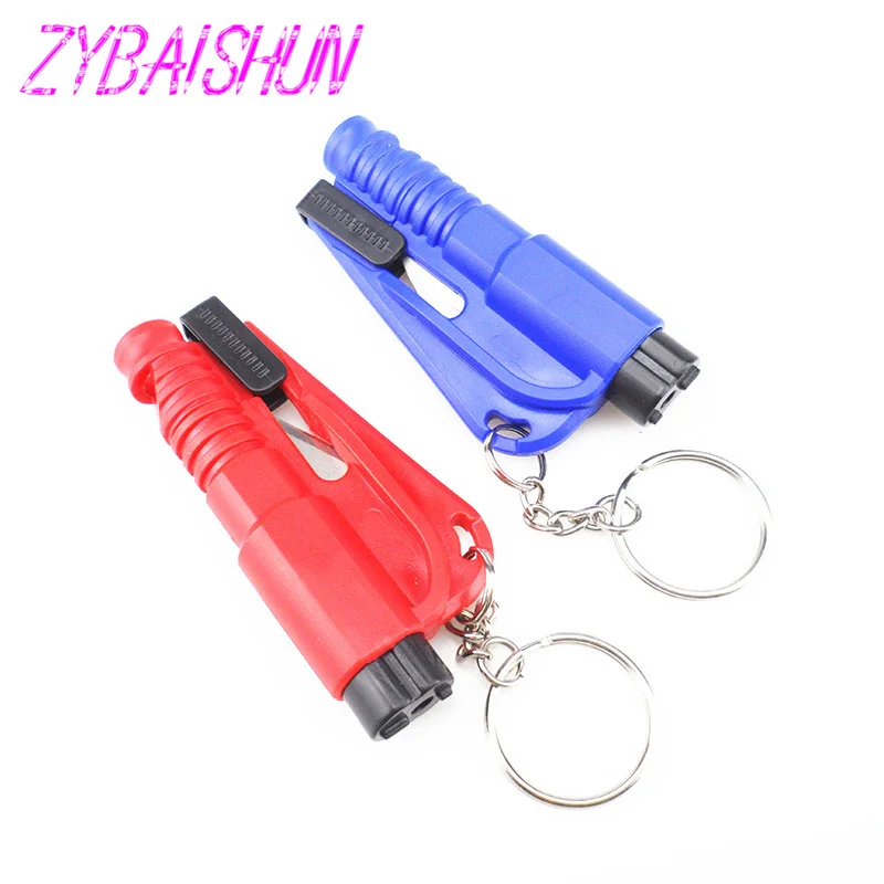 Car emergency rescue glass window crack safety hammer key chain belt cutting machine for Jaguar Land Rover Volvo S40 S60 S80