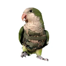 Custom bird parrot clothes armor tactical vest camouflage to survive and eat chicken pet supplies bird pigeon rings