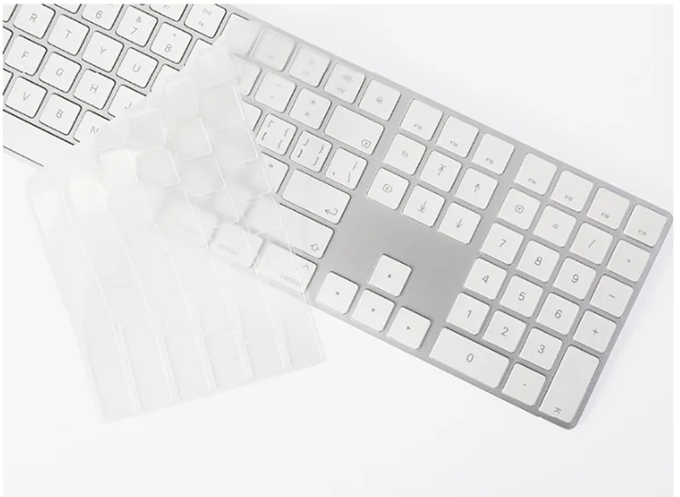 Высокопрозрачная ТПУ полноразмерная клавиатура для Apple keyboard A1243 MB110LL/B с цифровой Проводная клавиатура USB Для iMac старый G6