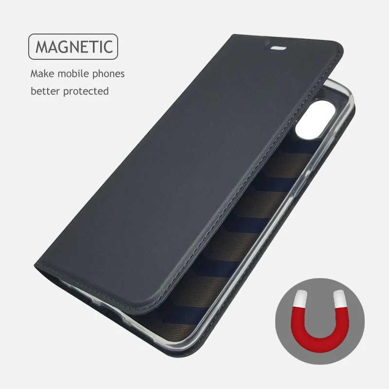 Чехол для Xiaomi MI 8 из мягкой искусственной кожи с подставкой чехол книжка