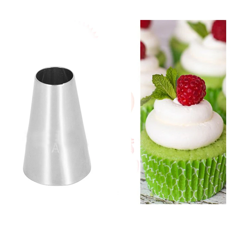 -1A-Round-Tips-Stainless-Steel-Buttercream-Piping-Tips-Nozzle-Cupcake-Icing-Tools-Pastry-Tube-Bakery