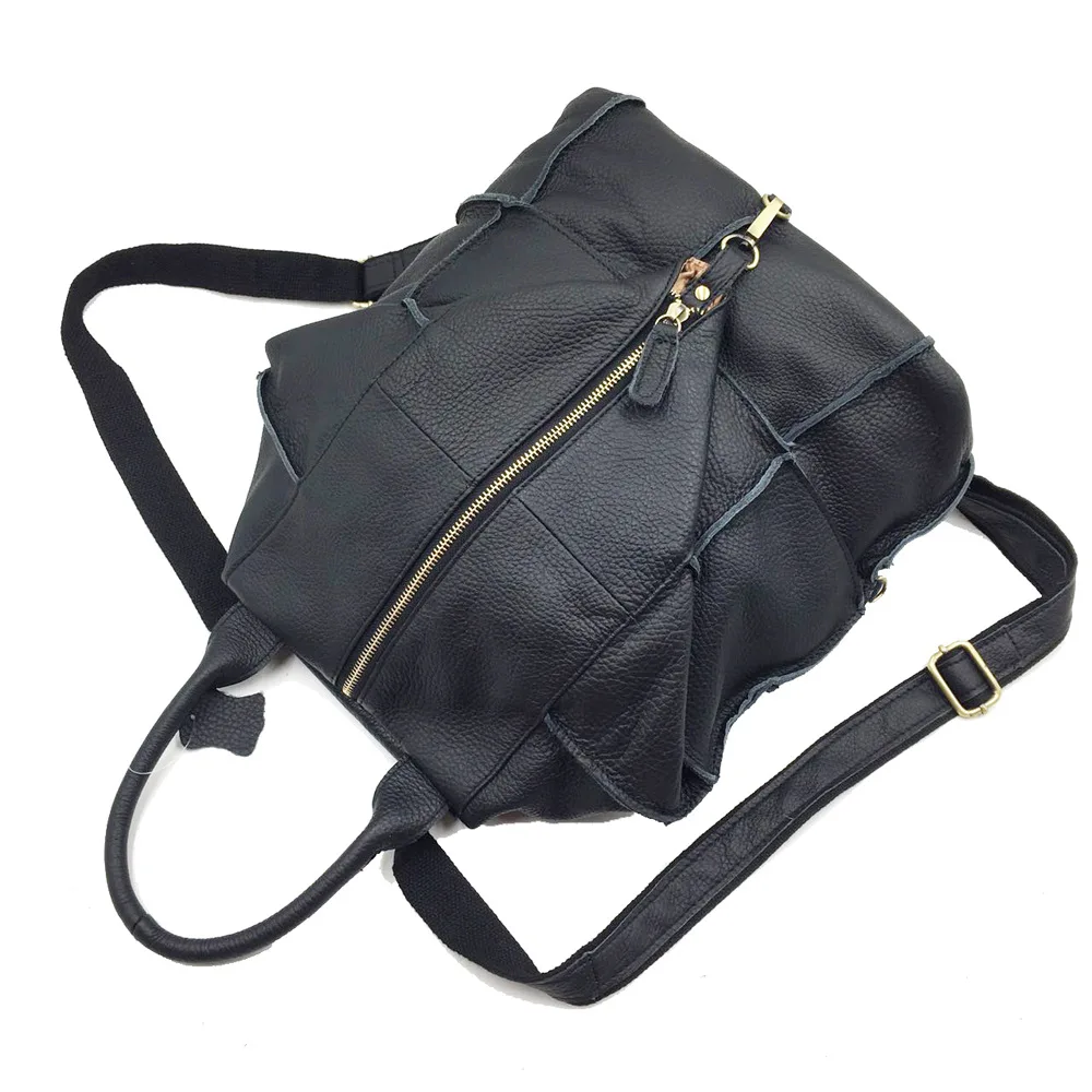 AETOO брендовый рюкзак из натуральной кожи, женский рюкзак для путешествий, пэчворк, первый слой кожи, винтажная сумка на плечо