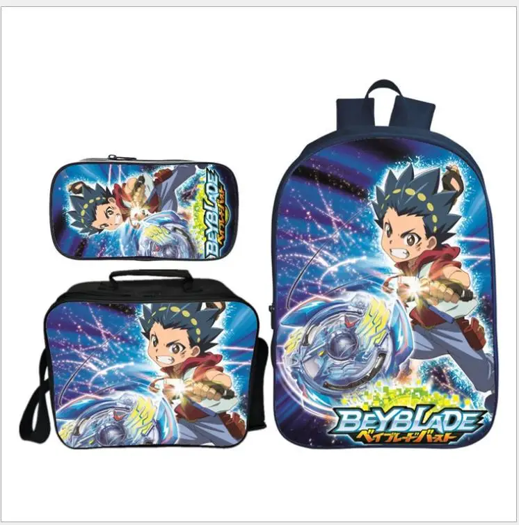 Комплект из 3 предметов; рюкзак для мальчиков; BEYBLADE BURST; школьные сумки для студентов; лучшие подарки; детские школьные сумки с героями мультфильмов; Mochila Escolar - Цвет: as pictures
