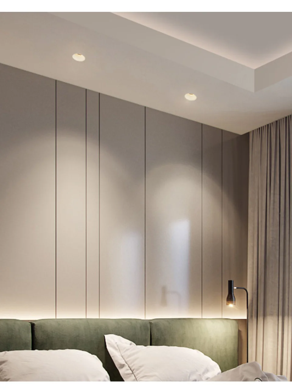 Aisilan современный светодиодный встраиваемый потолочный светильник, безрамный встроенный Точечный светильник, Минималистичная удобная установка для гостиной спальни