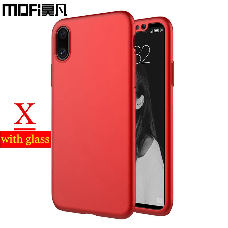 for iphonex iphone x case cover screen protector glass for iphone x new cover front back full protect for apple x iphonex case