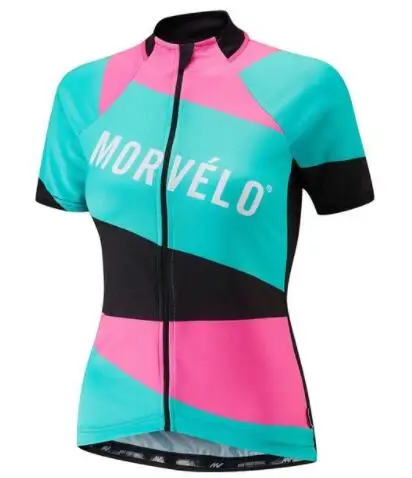 Morvelo для женщин Сезон Лето Одежда езды на велосипеде с короткими рукавами