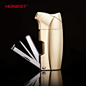 

10pcs/lot 2017 Butane gas windproof lighter with pakeage box gadgets for men 4 color select high quality plasma lighter isqueiro