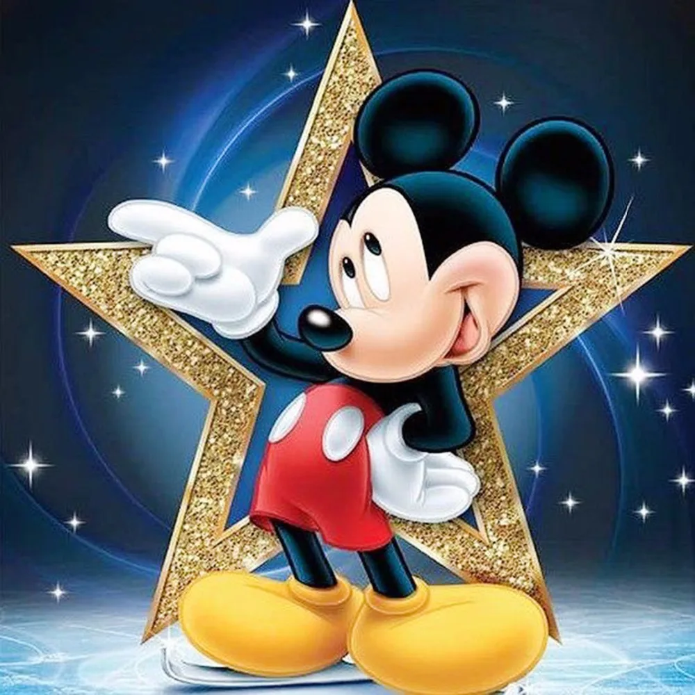 Мозаичная вышивка крестиком 5-Star mouse картина домашний Декор подарок Полный Круглый 3D diy алмазная живопись Бесплатные наборы для вышивки крестиком