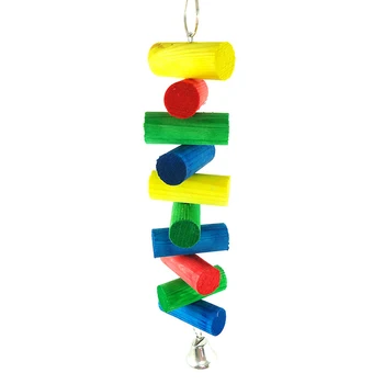 

Hot Sale Pet Bird Parrot Toys Hanging gnaw toy wood chew Chinchilla Degu Rat Parrot Hanging Chew Toys For Birds NB0915