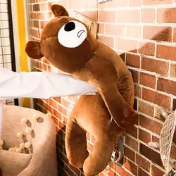 1 шт. 60 см/80 см супер мягкий медведь плюшевые игрушки мультфильм животных Бурый медведь кукла Спящая Nap подушка Дети Рождественские подарки