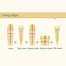 

BIOAQUA 5pcs/set Snail Essence Moisturizing Whitening Skin Care Travel Pack Face Cream Eye Nude Makeup BB Concealer
