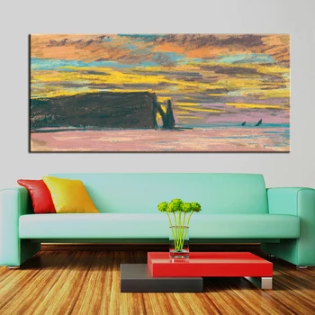 

QKART Wall Art Landscape Oil Painting Poster And Prints Painting On Canvas No Frame Wall Pictures Decor For Living Room Decor