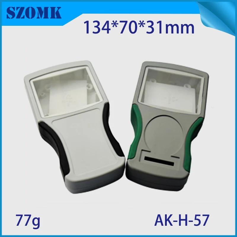 

1 piece, 134*70*31mm szomk lcd display plastic box for electronics project high quality abs handheld small plastic control box