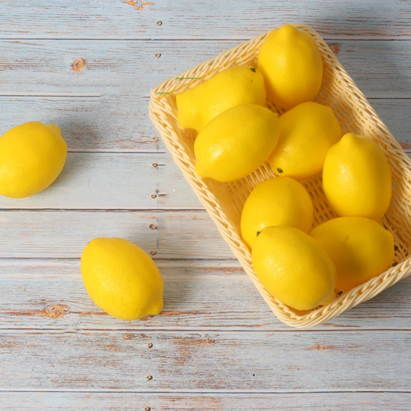 

Props Home Fruit Photographic Decoration Artificial Lemon Yellow Simulation Plastic Foam Kitchen Table Display