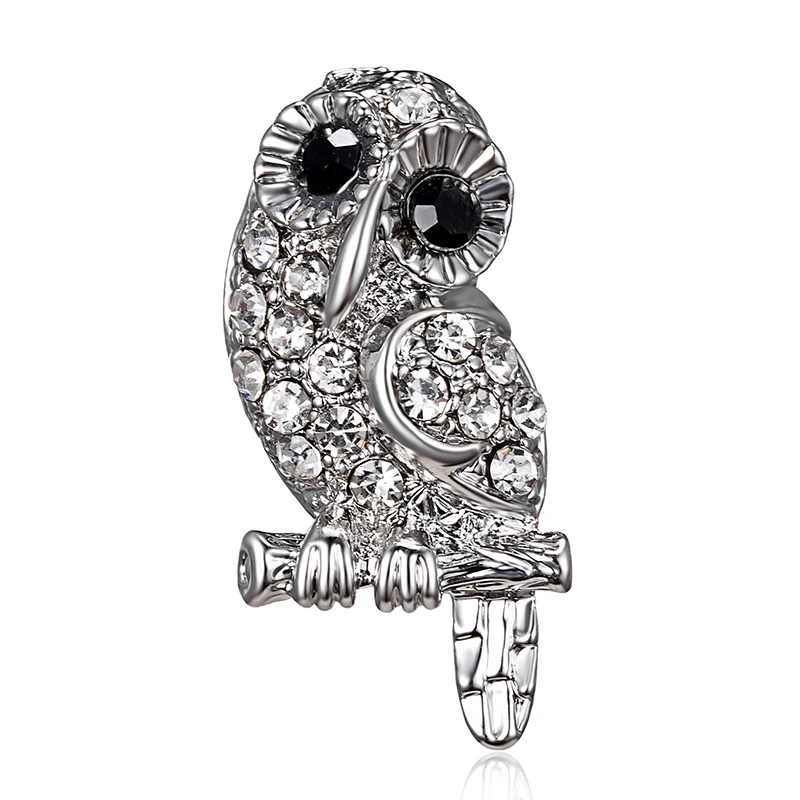 

Animal Owl Crystal Rhinestones Brooches Antique Brooch Pins for Women Wedding Bride Jewelry For Women